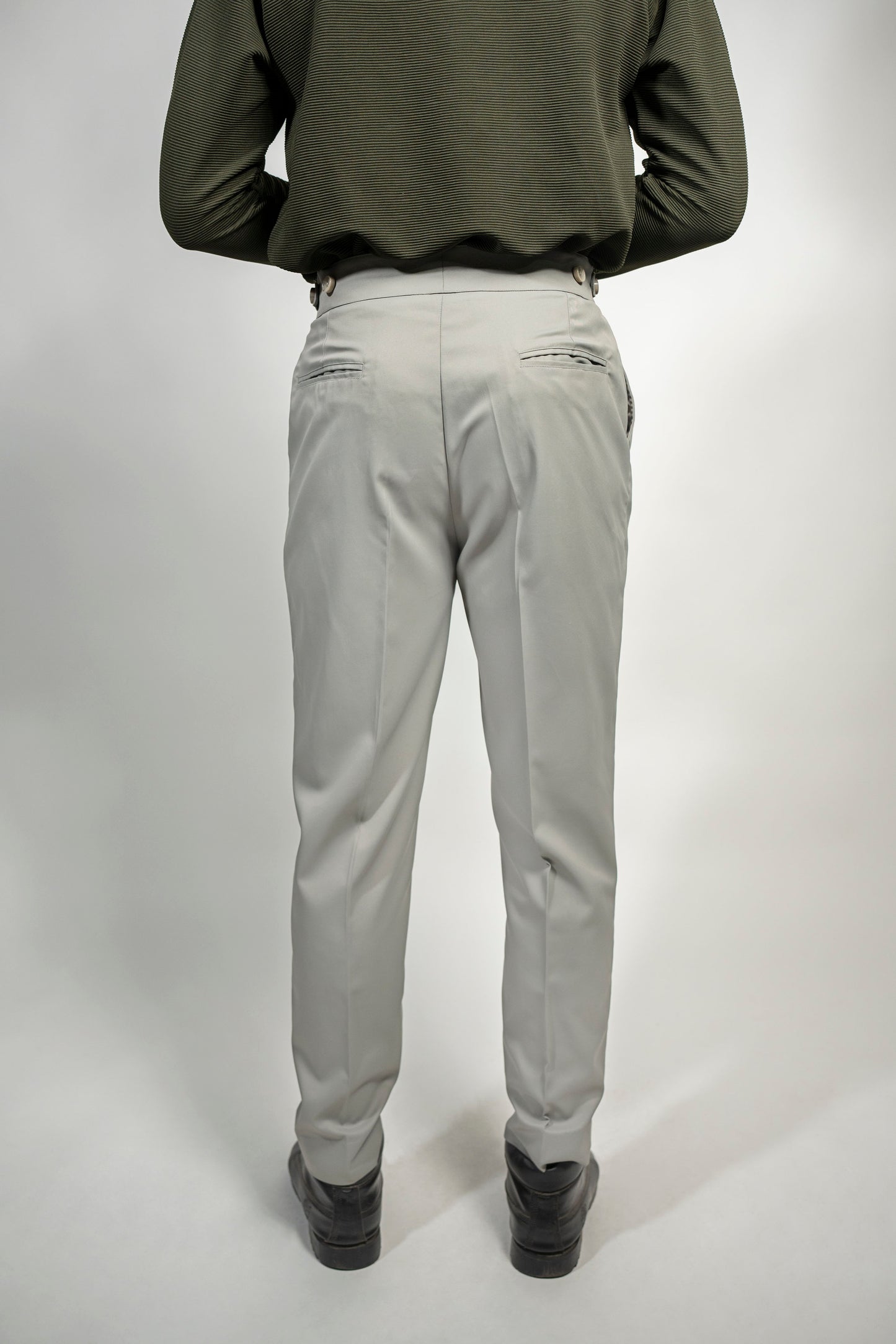 Tailored High Waist Adjustable Trousers