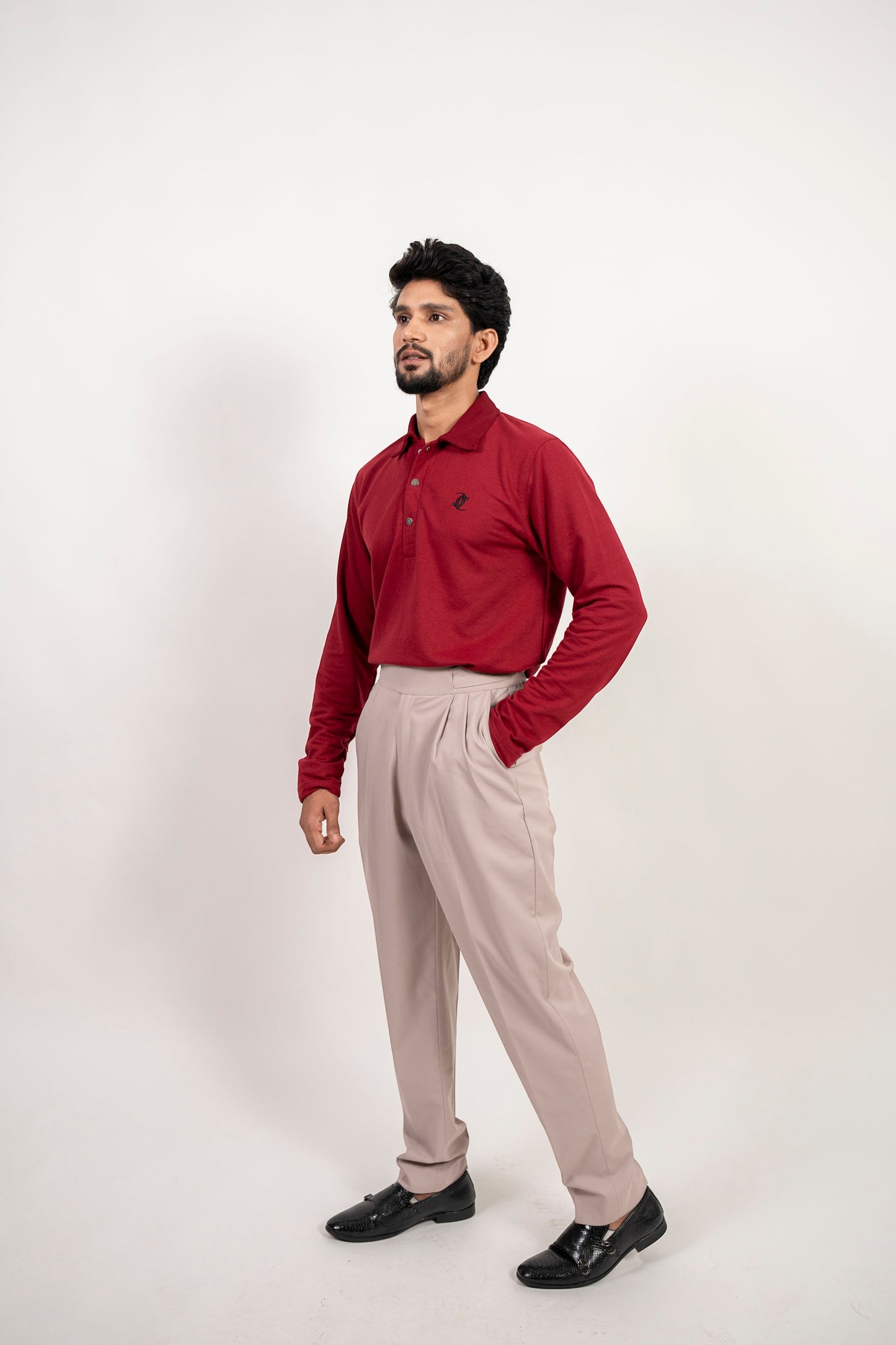 Tailored High Waist Adjustable Trousers