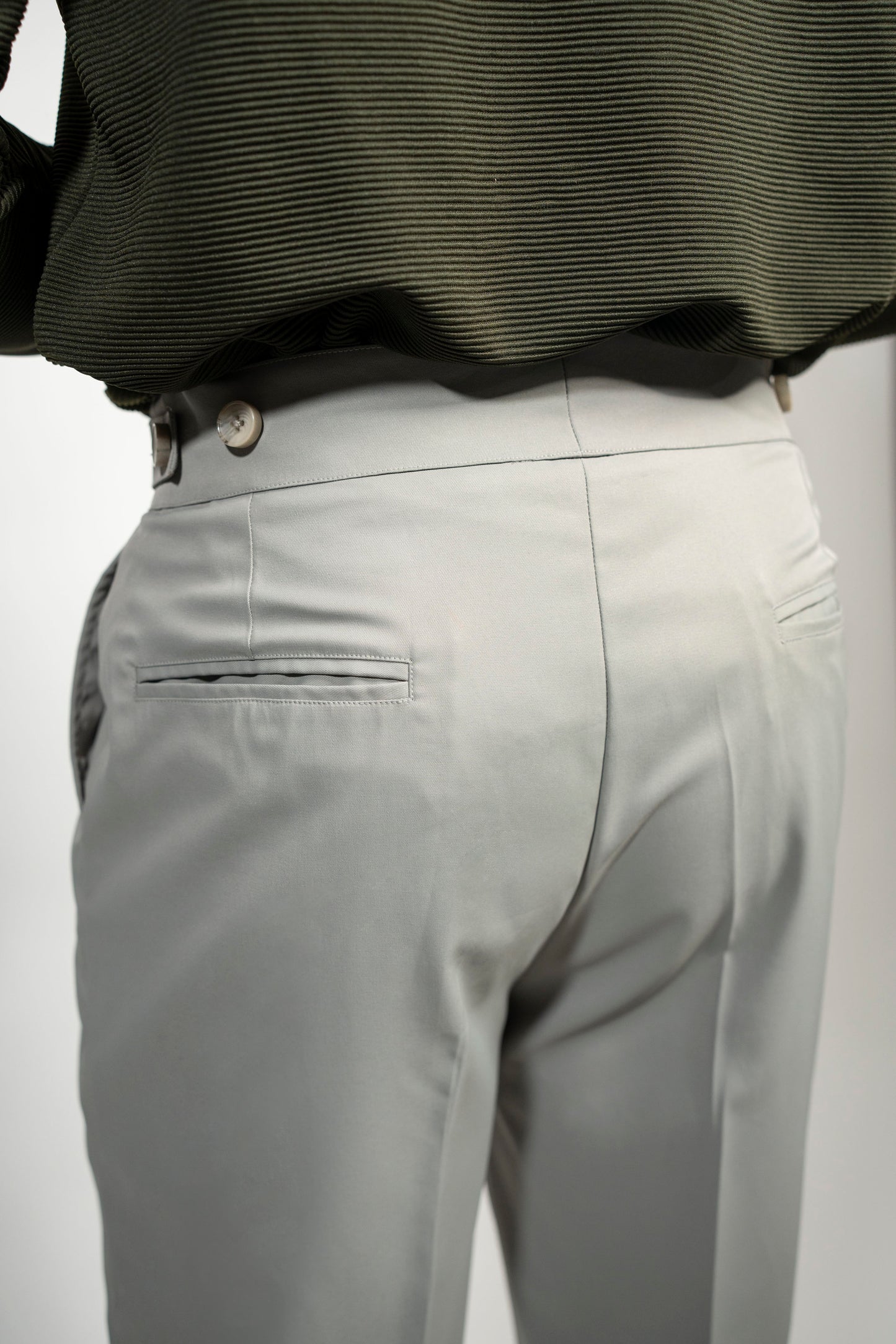 Tailored High Waist Adjustable Trousers