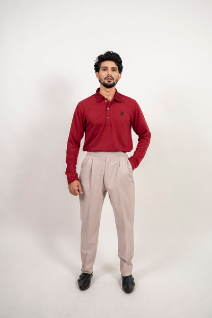 Tailored High Waist Adjustable Trousers
