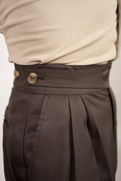 Tailored High Waist Adjustable Trousers